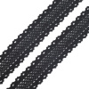 Bavlnená čipka 34 mm paličkovaná Čierna