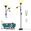Podlahová lampa OWL-TECH s integrovaným zdrojom LED 10 W, čierna