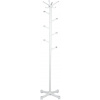 ModernHome YLT-0610 Stojanový vešiak na oblečenie, 10 háčikov, 180 cm, biely