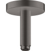 AXOR ShowerSolutions prívod zo stropu, rozeta Round, dĺžka 100 mm, kartáčovaný čierny chróm, 26432340