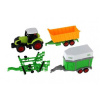 Teddies Traktor s vlekom plast 38cm na batérie so svetlom a zvukom