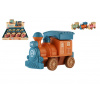 Teddies Lokomotíva/vlak plast 13cm na zotrvačník 3 farby