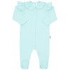 NEW BABY Dojčenský bavlnený overal New Baby Stripes ľadovo modrá
