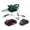 Parkside® Aku odvetvovač Pahe 20-Li E5 + Aku reťazová píla Paks 20-Li E5 + Akumulátor 20 V/2 Ah + Nabíjačka 20 V/2,4 A (800011463)