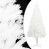 vidaXL Umelý vianočný stromček, realistické ihličie, biely 210 cm - Biela - 47241-55081