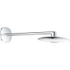 GROHE Rainshower SmartControl 360 Duo horná sprcha 2jet, 361 x 220 mm, so sprchovým ramenom 447 mm, chróm/mesačná biela, 26254LS0