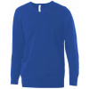 KARIBAN VINTAGE JUMPER K965 / Pánsky sveter do V - light royal blue L