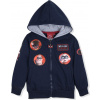 Rodinka Úžasných chlapčenská tmavomodrá mikina na zips 116