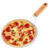 Pevná nerezová raketa na pizzu 49 cm drevená rukoväť
