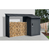 Riwall PRO RMWS 3x9 Anthracite - prístrešok na drevo s kôlňou 2,7 x 1,6 m WS-XDB-E-A