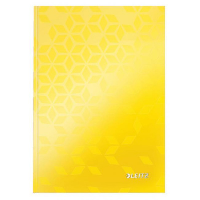 Leitz Záznamová kniha Leitz WOW A5 80 listov linajková žltá