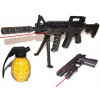 Detská zbraň - Sada pištole + Rifle Sniper Laser + loptičky (Detská zbraň - Sada pištole + Rifle Sniper Laser + loptičky)