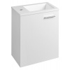 Aqualine ZOJA skrinka s umývadlom 40x22 cm, biela 51049A-01