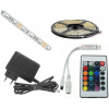 Svietidlo - svetelný zdroj - ZESTAW Taśma 2,5m 30 LED RGB sterownik zasilacz (Svietidlo - svetelný zdroj - ZESTAW Taśma 2,5m 30 LED RGB sterownik zasilacz)