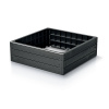 Prosperplast Vyvýšený záhon BASE WOODY 75,6 cm - barva: antracit