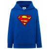 Mikina - JHK Detská mikina Veľkosť 164 Biela, modrá, modrá, modrá mikina (Detská mikina s kapucňou Superman 158/164)