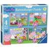 Ravensburger Prasátko Peppa Zábavné dny 4v1 12,16,20,24 dielov