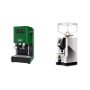 Gaggia New Classic EVO BC, green + Eureka Mignon Perfetto, CR chrome