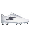 Skechers Razor Adults Academy Firm Ground Football Boots White/Silver 8 (42)