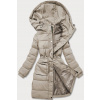 Dámska zimná páperová bunda béžová (CAN-865) odstíny béžové XXL (44)