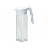 Džbán sklenený s bielym vekom, 1500 ml