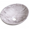 CERANO - Umývadlo keramické Marbelo - na dosku - mramor - 41x33 cm CER-477005