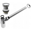 UMÝVADLOVÝ SIFÓN MOSADZNÝ CHROMOVANÝ + ZÁTKA KLIK KLAK