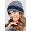 Kamea Tmavomodrá elegantná zimná dámska čiapka Kamea Katalonia, Veľkosť uni, Farba tmavomodrá
