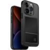 Uniq Air Fender ID iPhone 15 Pro šedý/kouřově šedý tónovaný slot pro karty