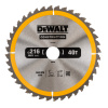 DeWalt pílový kotúč Construction 216x30mm 40z DT1953