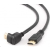 Gembird HDMI - HDMI male-male kábel (pozlátené konektory) 3m s 90° konektorom CC-HDMI490-10