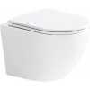 Mereo WC závesné kapotované, Smart Flush RIMLESS, 495x360x370, keramické, vr. sedátka CSS1 VSD82T1 VSD82T1