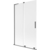 Mexen Velar L, 2-krídlová posuvná vaňová zástena 110 x 150 cm, 8mm sklo námraza, grafitová, 896-110-003-31-95