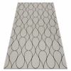 Dywany Łuszczów Koberec FLAT SISAL 49379960 Kvapky krémová / čierna 80x150 cm