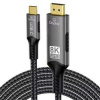 PremiumCord PremiumCord USB-C na HDMI kabel 2m rozlišení obrazu 8K@60Hz,4K@144Hz Aluminium