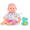 Bábika na kúpanie Baby Bath Océane Mon Premiere Poupon Corolle s modrými klipkajúcimi očami a žabou 30 cm od 18 mes