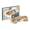 NiXiM Dřevěné 3D puzzle - Retro závodní auto
