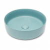 Swiss aqua technologies Umyvadlo na desku SAT Infinitio 39x39 cm zelená mat bez otvoru pro baterii SATINF3939LGEM