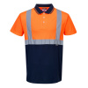 PORTWEST HI-VIS S479 / Reflexná funkčná polokošeľa - HV oranžová/námorná modrá S