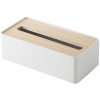 Box na papierové vreckovky Yamazaki Rin 7730 Box, biely / drevo