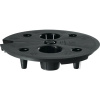 Deliace dno Lechuza pre Rondo 40 / Diamante 40, plast, čierne