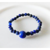 Prsteň z liečivého kameňa lapisu lazuli na gumičke 2 (Náramok na gumičku s minerálom - lapis lazuli)
