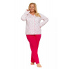 Doctornap Dámske pyžamo 5282 pink plus 3 XL