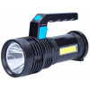 Svietidlo Sollight LED nabíjacie svietidlo s rukoväťou a bočným svetlom, 150 + 100 lm (WN46)