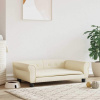 vidaXL Pelech pre psa krémový 95x55x30 cm umelá koža
