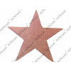 Drevený výrez hviezdička 4 cm -ružová s glitrami