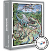 CLOUDBERRIES Puzzle Dinosaurs 3D s brýlemi 500 dílků