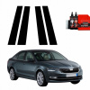4 v 1 Čierna fólia na stĺpiky pre Škoda Octavia 3 (2017-2020)
