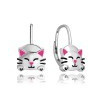MINET JMAD0034SE00 - MINET X CLOCKODILE Stříbrné náušnice KOČIČKY