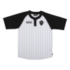 CREATURE tričko - Fiend Work S/S Baseball Jersey White/Black Stripe (153493) veľkosť: XL